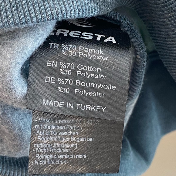 Cresta Iconic Hooded Hooded Sweatshirt in Size Medium Color OIL GREEN - Picture 7 of 9